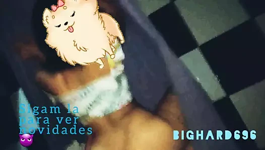 Benim için dört ayak üzerinde lezzetli eşek ve pika çok inliyor