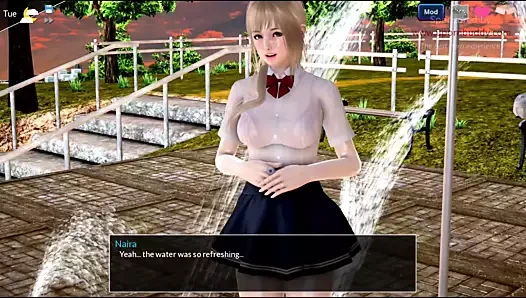 Benim sıska küçük üvey kardeşim dükkanda dev göğüslerini ortaya çıkarır