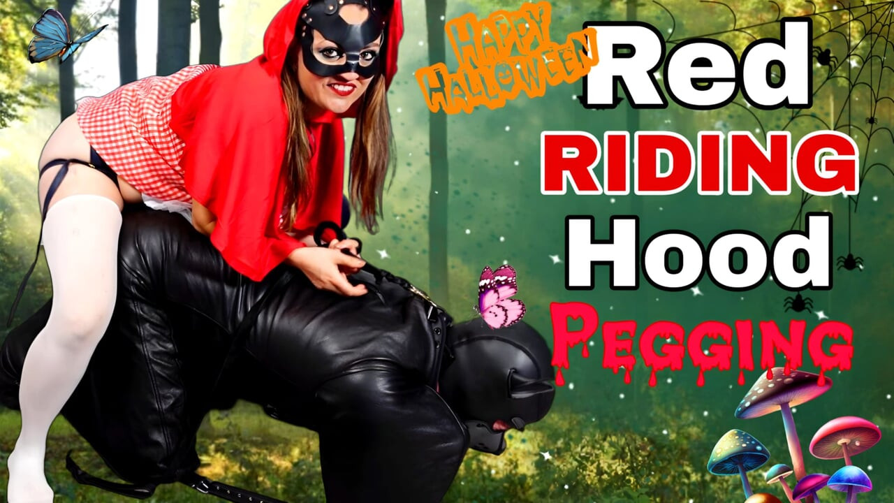 Red Pegging Hood! Kadın egemenliği anal belden bağlamalı esaret bdsm hakimiyeti gerçek ev yapımı amatör orta yaşlı seksi üvey anne