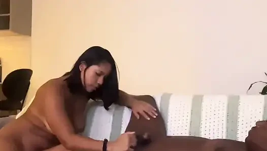 Üvey babamın büyük zenci yarağının derin oral seksi -amatör çift- nysdel