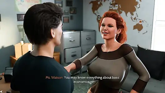 Taze kadınlar 2 - öğretmen kaçırılan bir final için aygırı odasına çağırıyor ve sonra bunu özel bir seks testine dönüştürüyor