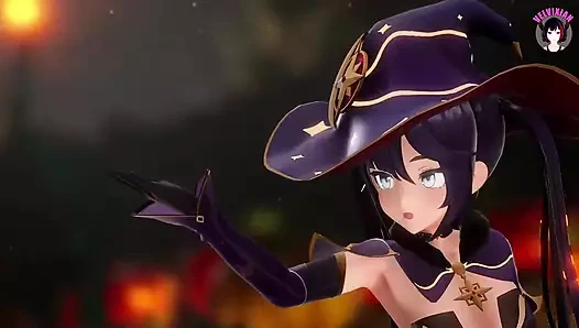 Genshin etkisi - mona yapay penis ile mastürbasyon yapıyor (3d hentai)