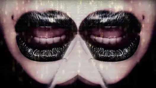 Asmr ve büyüleyici lipnoz! Siyah 31 talimatı içindeki bayan