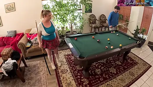 Stepsiblings messing around in the living room get horny and fuck