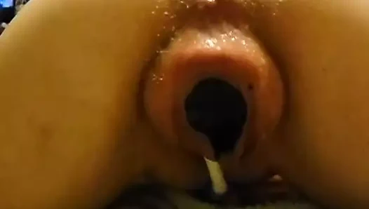 Delylah büyük fiş ve kovalamacanın cum dışarı iterek