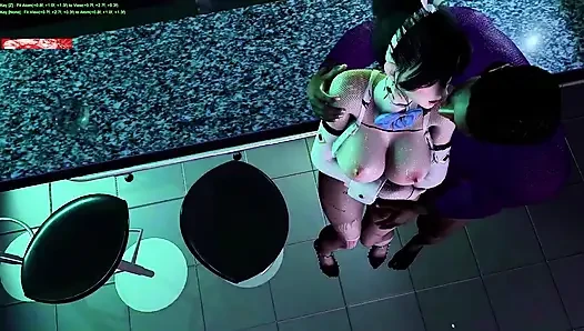 Thicc ve dijital: animasyonlu kraliçe- 3 boyutlu animasyon hentai