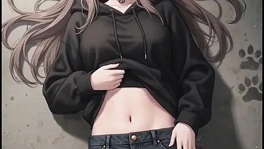 Barınaktaki anime kedisi kız tavilmek isteyen son kız