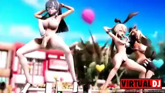 Mmd futa dance 3 - birdway (dj eribase tarafından) 2020