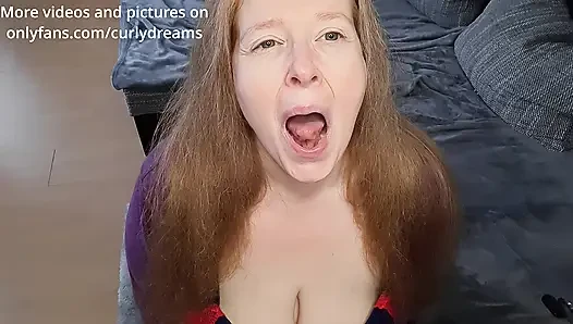 Curly_Dreams yarağını sıvazla ve kremini yüzüme fışkırt - amcığıma dilinle davran