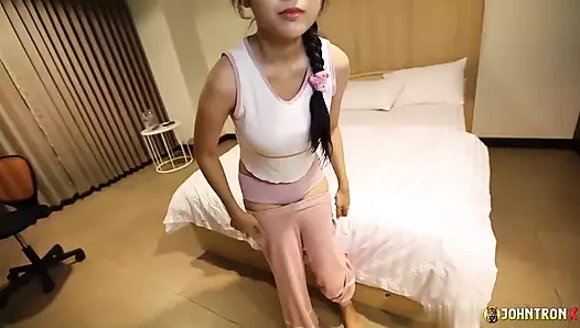 JohnTronX - Super sexy Thai girl enjoys sucking my dick in POV