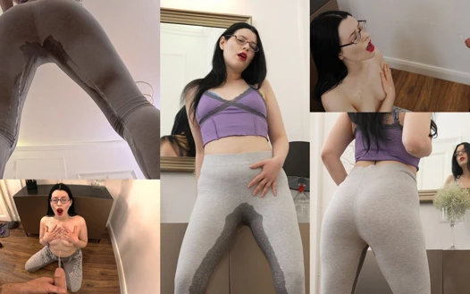 Tutkuyla tayt ıslatıyor ve altın duş almanın tadını çıkarıyor