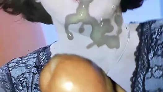 Mein erster cum tribute! Anja Heyde ins Gesicht gewichst!