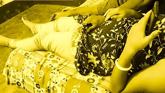 Cute Milf Desi Bhabi Seduced By Big Dick Devar in her bed room.