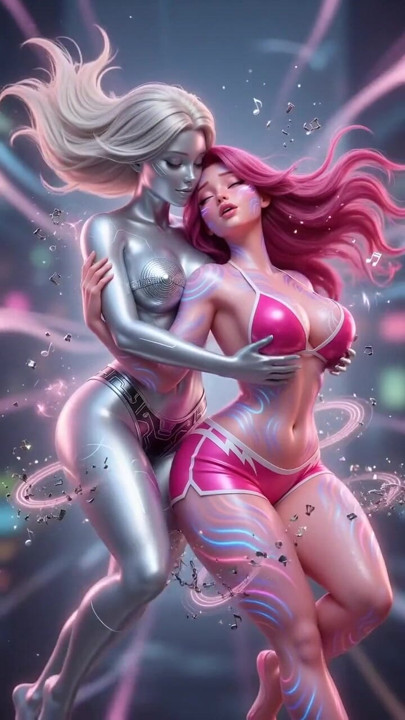 Seksi süper güçlü kahramanlar yoğun yatak odası zevkine teslim oluyor | Klip 1