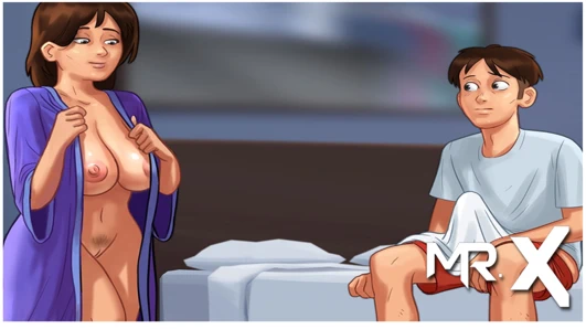 Summertimesaga - çıplak vücut ve derin boğaz blowj mastürbasyon