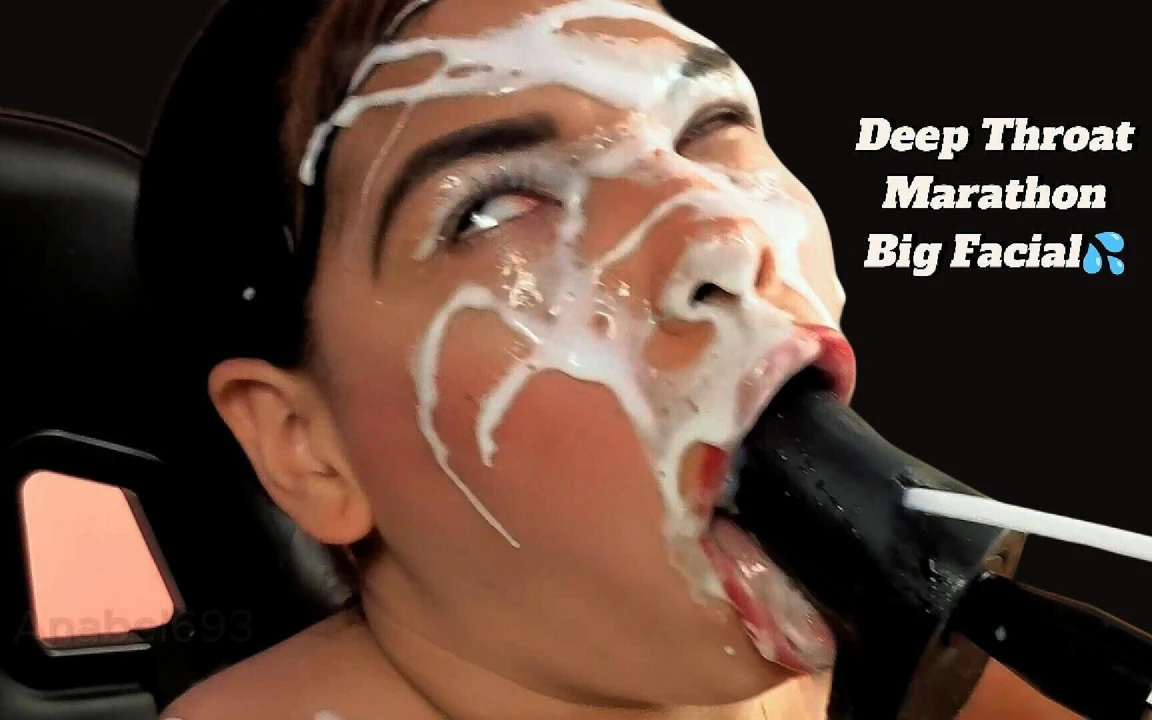 Maraton Boğazında Derin Boğaz Sert "Mutlu Son Güzel Yüzüme Cum"