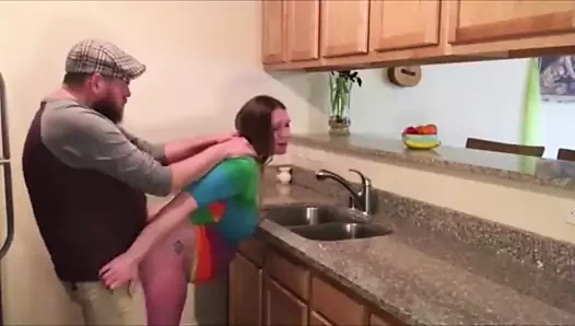 cfnm, mutfakta hızlı seks