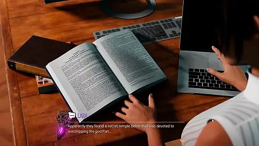 Croft Adventures Oyunu Hentai Oyunu Parodi Bölüm 5 Lara büyük siyah bir penisle bir gloryhole buluyor!