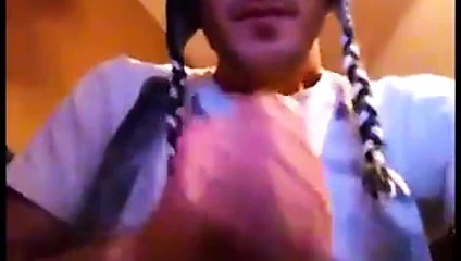 Büyük horoz züppe öz berbat üzerinde web cam