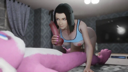 tavşan facesitting handjob ve KEDİ taşlama