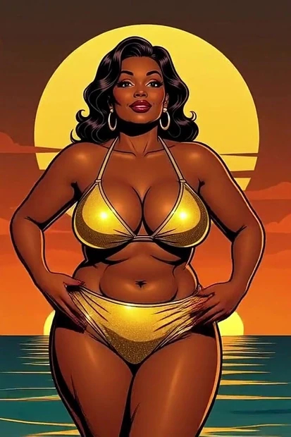 Жирная черная женщина притязает к соблазняю