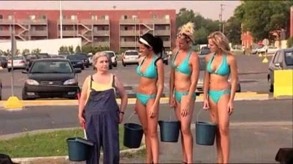 Sexy Car Wash Prank with hot Bikini Babes