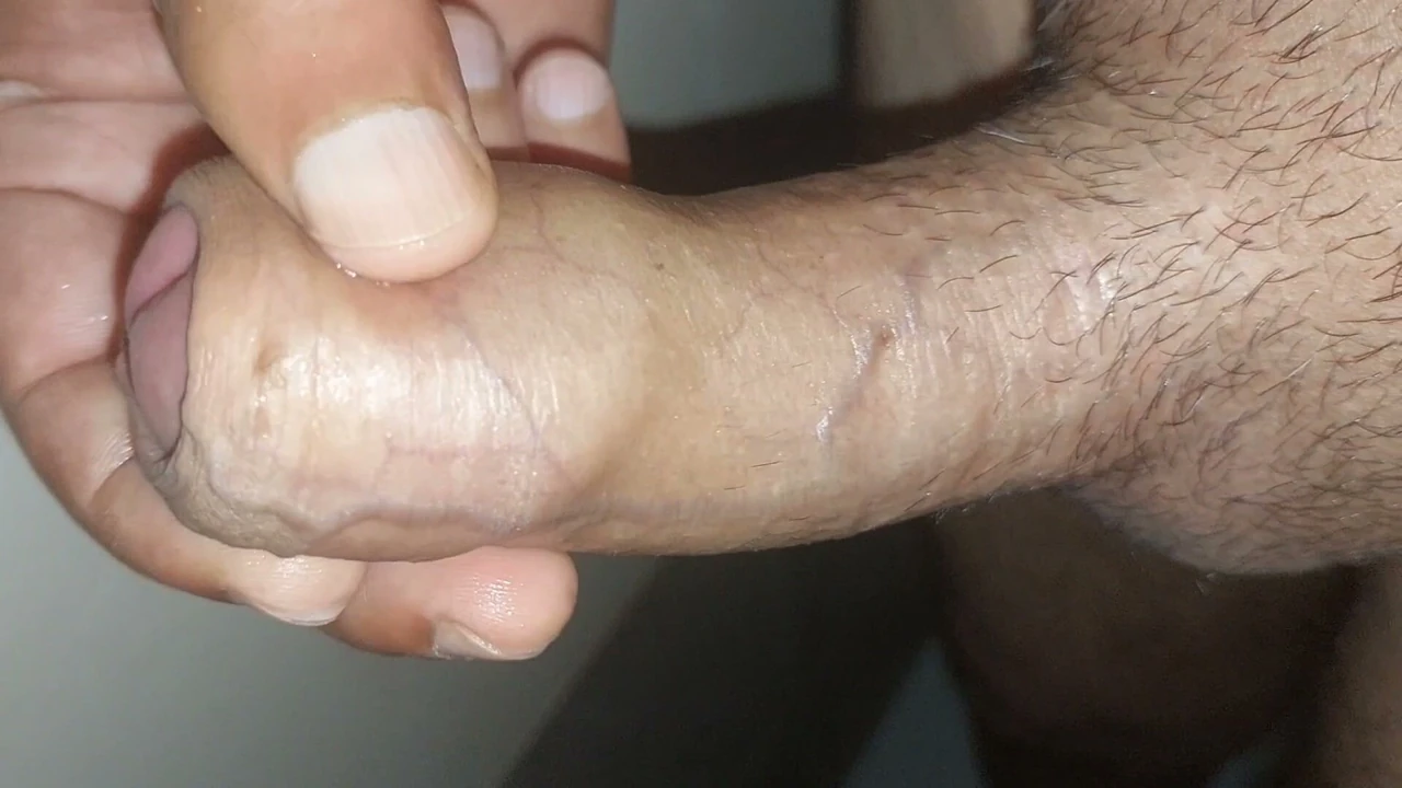 Handjob my me in bathroom