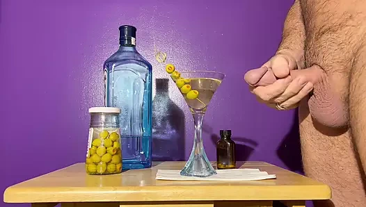 El sarsıldı kirli sperm martini
