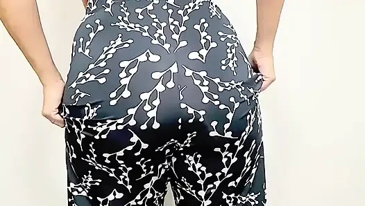 Sıkı tayt ve şehvetli pantolonum, lezzetli tokatlar atıyordum