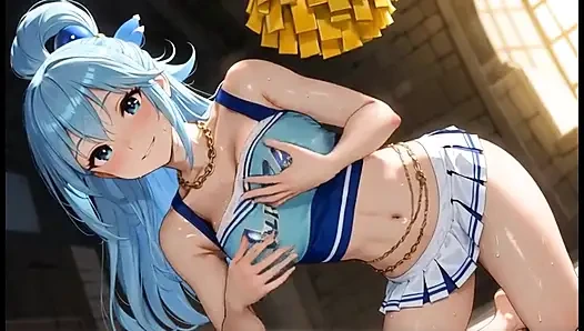 Parlak tenli seksi kıyafetli anime waifus set 12