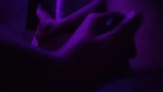 Gece ışığı ile evde seks