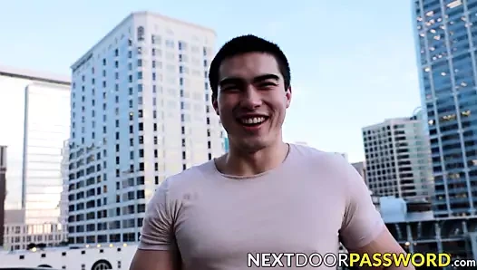 Jock teases with his smoking hot body and jerks off solo