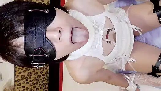 Mayu NO66 Deepthroat, Back Deepthroat, Drinking, Squirting,, Anal Vibrator