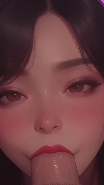 Обязательный момент из "Пожалуйста, кончи в мой рот - миниатюрный азиатский минет в видео от первого лица - AI"