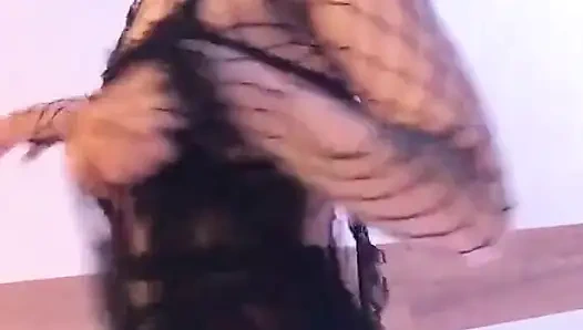 Biraz gotik siyah tarzı