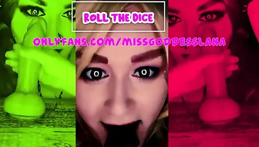 Çevrimiçi oyun benimle zarları atarak dildonuzu em