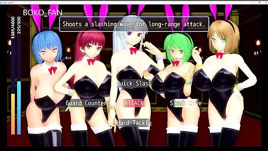 Kız kahramanı dövüyor 3 0,05 tavşan kız