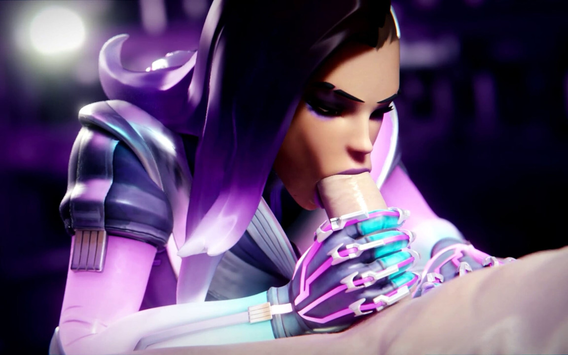Overwatch'tan Sombra - ıslak sakso, yağda domaltmalı büyük göt ve meme sikişi boşalma 3 boyutlu animasyon