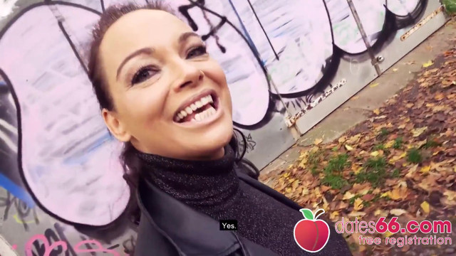 German MILF dirty Priscilla fucked hard by random date (english)