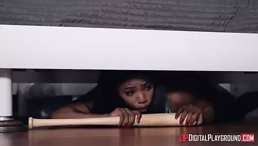 Ateşli zenci döllü kız