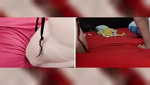 Amateur wife fingers pussy orgasm with moans. Latina hairy pussy, big ass, big tits.