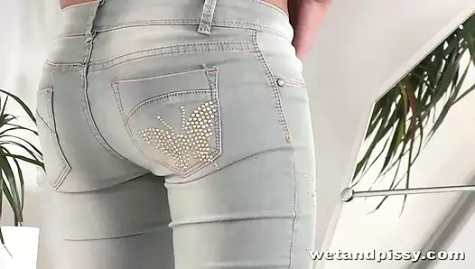 Wet Blue Jeans by Wet And Pissy