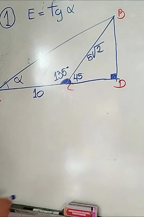 Trigonometri: dikkat çekici üçgenler - egzersiz 1