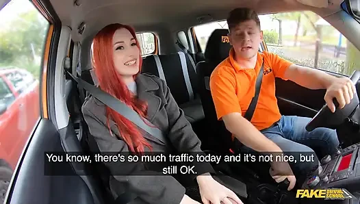 Fake Driving School - рыжая британка Gigi Rouge нуждается в лицензии и сделает для него все