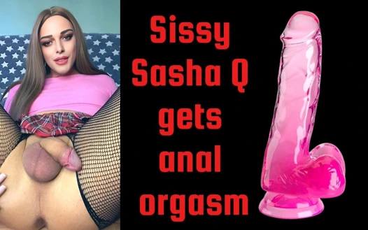 Seksi kadın kılıklı sasha q anal orgazm oluyor