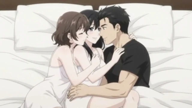 Surprise by girlfriend she invite her friend for threesome