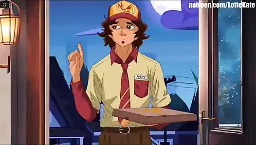 Teslimat yapan adam aldatan ev hanımıyla sikişiyor