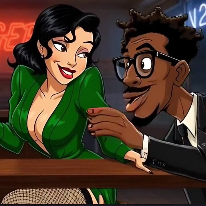 Sürtük Evli Kadın Edepsiz Umumi Tuvalette Sikiliyor. Karikatür