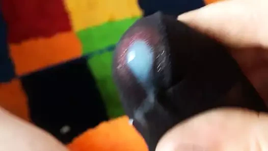 naylon çorap içinde boşalmak