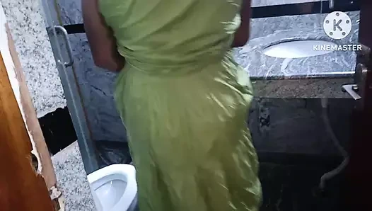 Hintli Telugu teyzenin evinde tıraşlı erkek arkadaşı